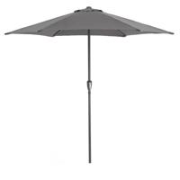 Stokparasol in aluminium - Ronde Parasol met 270 cm diameter - Grijs