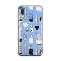 Cactusmotief: Samsung Galaxy A40 Transparant Hoesje