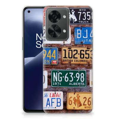 OnePlus Nord 2T | Siliconen hoesje | met foto Kentekenplaten