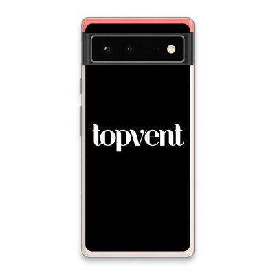 Topvent Zwart: Google Pixel 6 Transparant Hoesje