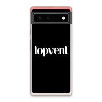 Topvent Zwart: Google Pixel 6 Transparant Hoesje