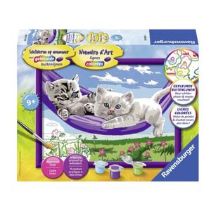 Ravensburger Schilderen op nummer kittens in de hangmat