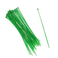 50x stuks Kabelbinders  tie-wraps groen 25 cm   -