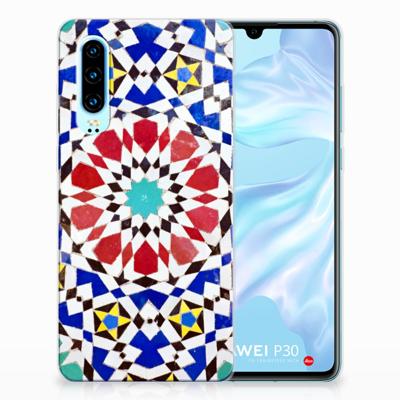 Huawei P30 | TPU | Siliconen hoesje | Mozaïek