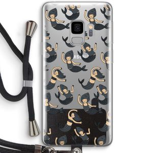 Zeemeermin: Samsung Galaxy S9 Transparant Hoesje met koord