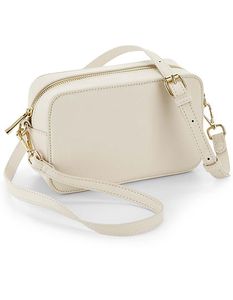 Atlantis BG758 Boutique Structured Cross Body Bag - Oyster - 21 x 13 x 7 cm