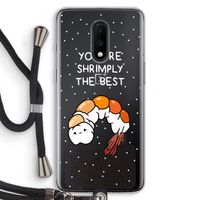 You're Shrimply The Best: OnePlus 7 Transparant Hoesje met koord