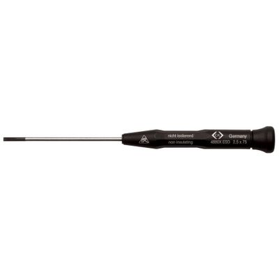 C.K Xonic ESD Platte schroevendraaier Kopbreedte: 4 mm Koplengte: 150 mm DIN EN 61340-2 C.K Xonic ESD Platte schroevendraaier Kopbreedte: 4 mm Koplengte: 150 mm DIN EN 61340-2