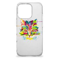 iPhone 16 Pro Telefoonhoesje met Naam Cat Color