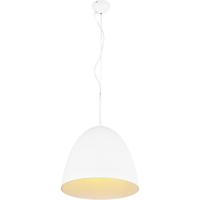 Moderne LED Hanglamp Rond - Mat Wit Aluminium - E27 Fitting