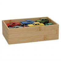5Five houten bakje - organizer - bamboe - 23 x 15 x 7 cm - kast en lade verdelers - opslag