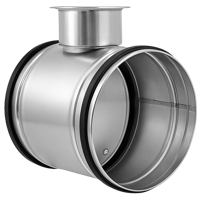Regelklep Ø 80mm Met Afdichtingsrubber - Handbediend