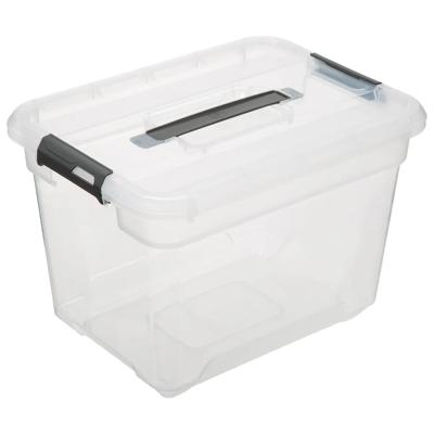 5Five opberg kist met deksel - Box - 18 liter - 39 x 29 x 27 cm - kunststof - transparant