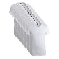 Alan Red 12-pack t-shirts james grote ronde hals wit - thumbnail
