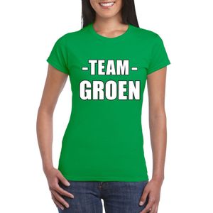 Team groen shirt dames voor sportdag 2XL  -