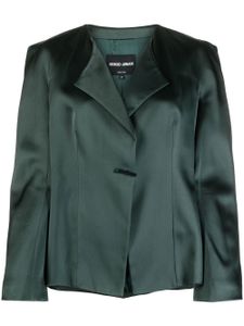 Giorgio Armani Pre-Owned veste à simple boutonnage (années 1990) - Vert