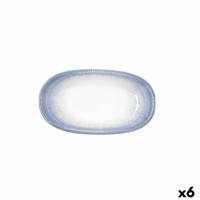 Snackdienblad Bidasoa Lea Hydrozero Wit 19 x 11 cm (6 Stuks)