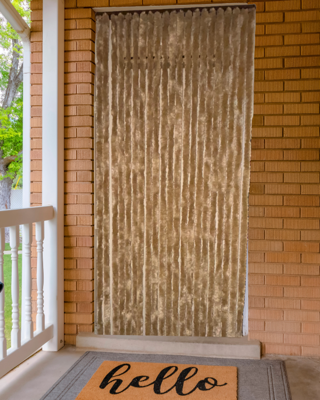Vliegengordijn Kattenstaarten Beige - 90cm x 220cm