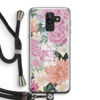 Kindness matters: Samsung Galaxy J8 (2018) Transparant Hoesje met koord