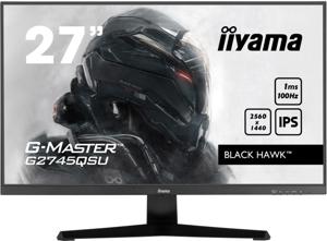 Iiyama G-MASTER Black Hawk G2745QSU-B1 LCD-monitor Energielabel E (A - G) 68.6 cm (27 inch) 2560 x 1440 Pixel 16:9 1 ms HDMI, DisplayPort, Hoofdtelefoon (3.5