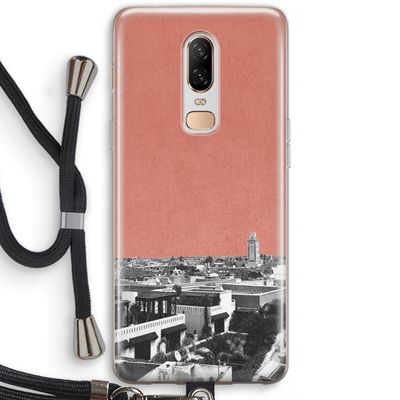 Marrakech Skyline : OnePlus 6 Transparant Hoesje met koord