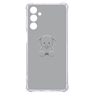 Samsung Galaxy M54 Stevig Bumper Hoesje Grijs Baby Olifant