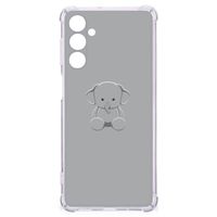 Samsung Galaxy M54 Stevig Bumper Hoesje Grijs Baby Olifant