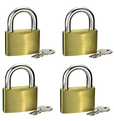 Werkzeyt Set Identieke Hangsloten 40Mm 4S Ms - B34006