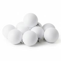 Kerstballen - 6x st - wit - glitters - D6 cm - kunststof - kerstversiering