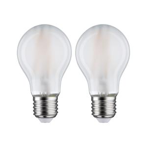 Paulmann 28642 LED-lamp Energielabel E (A - G) E27 7 W Warmwit (Ø x h) 60 mm x 106 mm 2 stuk(s)