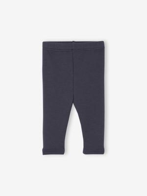 Gevoerde baby legging in fleece mesh nachtblauw