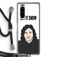 Let It Snow: Sony Xperia 5 Transparant Hoesje met koord