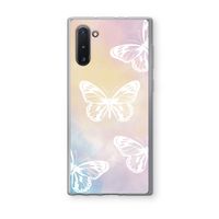 White butterfly: Samsung Galaxy Note 10 Transparant Hoesje