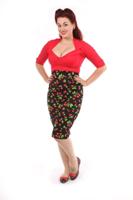 Pencil Skirt, Cherry-XS | 44% korting