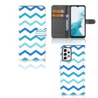 Samsung Galaxy A23 | Telefoon Hoesje | Zigzag Blauw