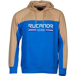 Rucanor Trevor sweater hoodie heren blauw/beige maat L