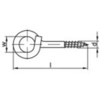 TOOLCRAFT 159625 Sterke plafondhaak 100 mm Galvanisch verzinkt staal 20 stuk(s) - thumbnail