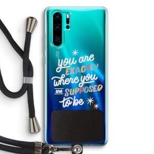 Right Place: Huawei P30 Pro Transparant Hoesje met koord
