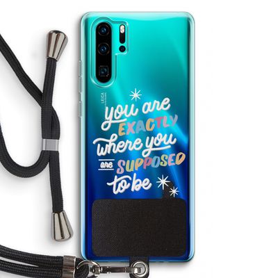 Right Place: Huawei P30 Pro Transparant Hoesje met koord