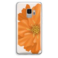 Orange Ellila flower: Samsung Galaxy S9 Transparant Hoesje