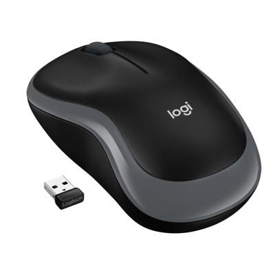 Logitech M185 muis zwart/grijs