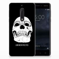 Silicone Back Case Nokia 5 Skull Eyes - thumbnail