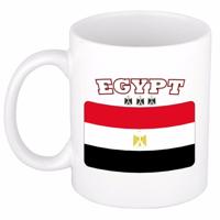 Koffie mok - Hongarije - vlag print - 300 ml - wit - keramiek - Supporters - Landen - Beker