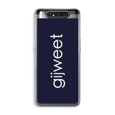 Gijweet: Samsung Galaxy A80 Transparant Hoesje