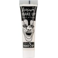 Horror schmink op waterbasis - wit - tube 15 ml - Schminken - Halloween - Carnaval - Make-up