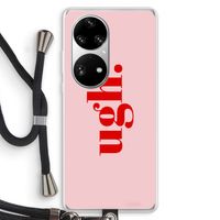 Ugh: Huawei P50 Pro Transparant Hoesje met koord