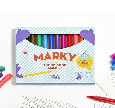 Marky Markers. Viltstiften met Ergonomische Grip - Voor het Goede Doel.