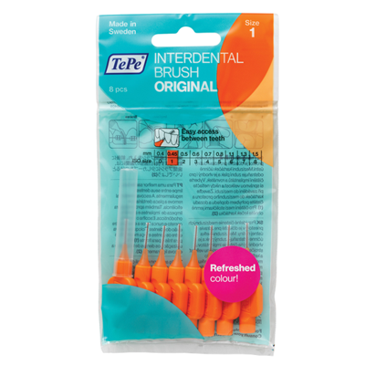 TePe Interdentale Ragers Original 0.45 mm oranje - 8 stuks