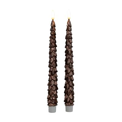 Dinerkaars kerstboom 27 cm brons - Annas collection