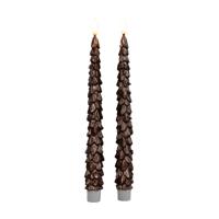 Dinerkaars kerstboom 27 cm brons - Annas collection